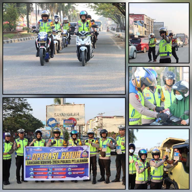 Kapolres Pelalawan AKBP Suwinto SH SIK Giat Patroli Dan Binluh Dalam Rangka OPS Patuh Lancang Kuning 2024