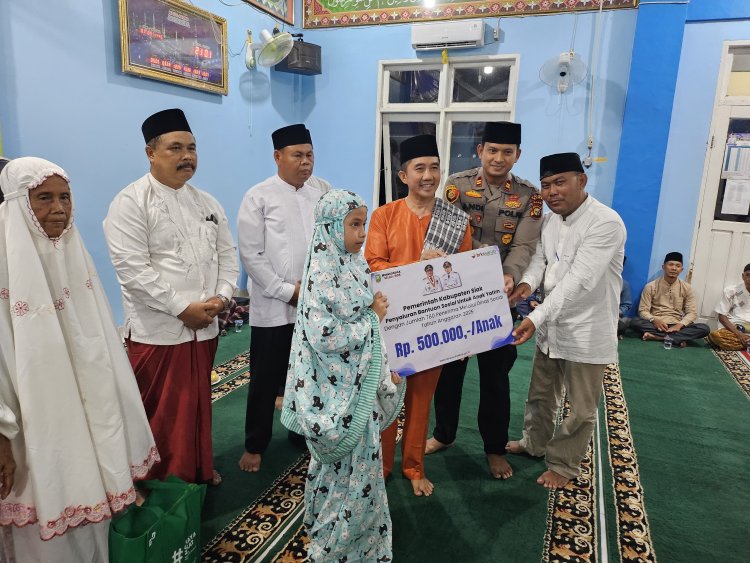 Polsek Sungai Mandau Hadiri Safari Ramadhan Bupati Siak, Perkuat Silaturahmi dan Keamanan